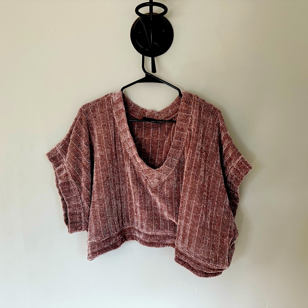 Out from under urban outfitters knit crop top.